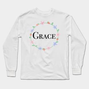 Grace name design Long Sleeve T-Shirt